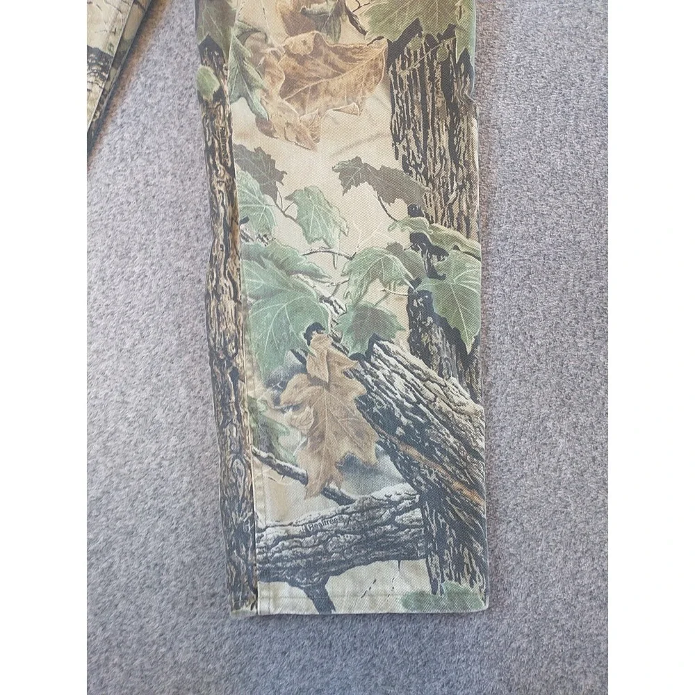 Cabelas Realtree Camo Pants Mens 32 Regular Straight Leg Cotton Canvas Hunting